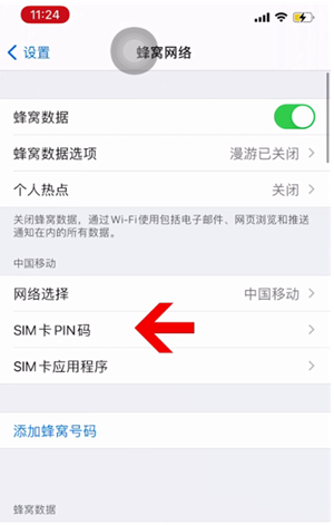 高平苹果14维修网分享如何给iPhone14的SIM卡设置密码 